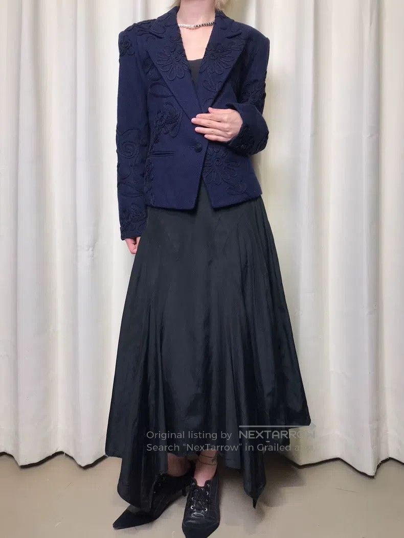 Issey Miyake Issey Miyake Embroidered Wrapped-Thread Suit Jacket Size M / US 6-8 / IT 42-44 - 4 Thumbnail
