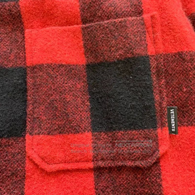 Vetements Vetements Red Plaid Shirt Cotton Coat Size US S / EU 44-46 / 1 - 8 Thumbnail