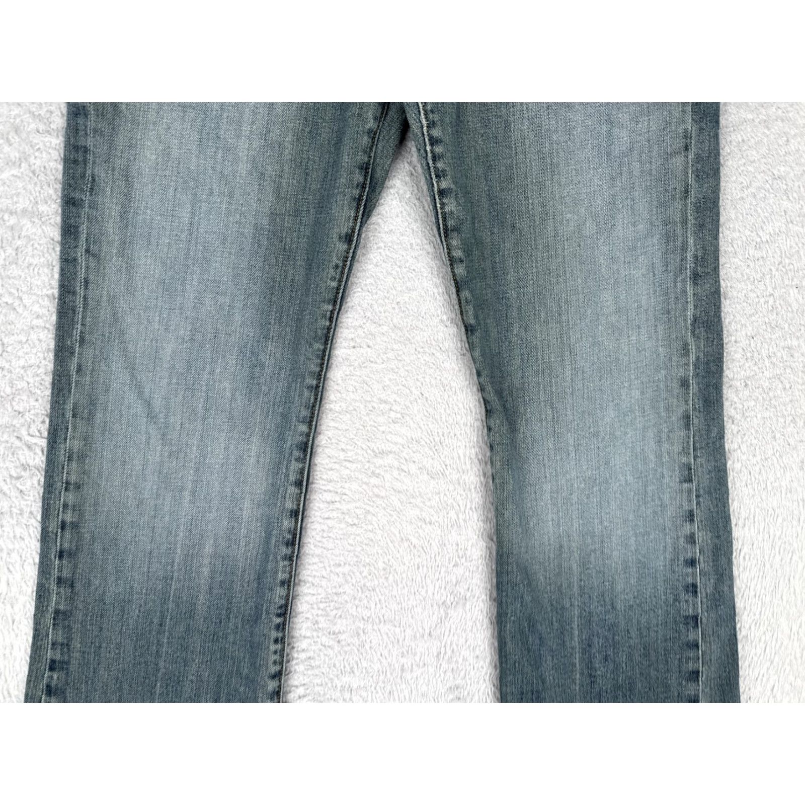 Denime Vertigo Jeans Juniors 11/12 Light Wash Mid Rise Straight Stretch Denim 30x32 Size 32" / US 10 / IT 46 - 3 Thumbnail