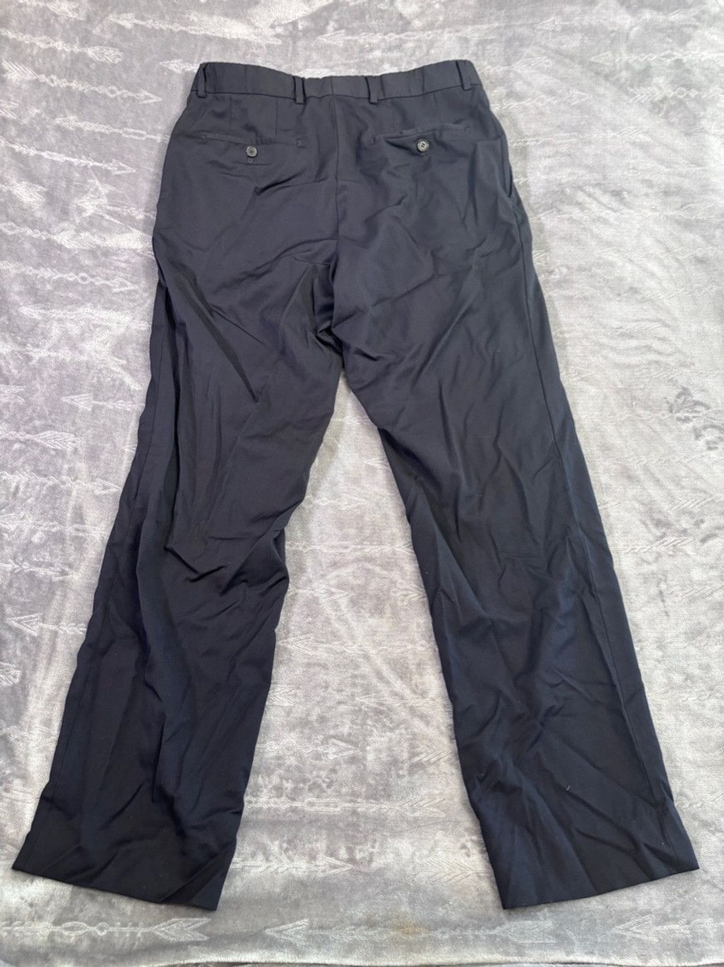 Men's Hugo Boss Black Dress Pants Size 34/R Career Classic