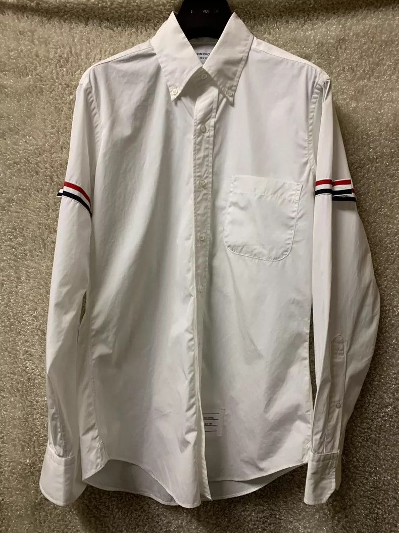 Thom Browne Thom Browne Men's White Shirt Size US M / EU 48-50 / 2 - 1 Thumbnail