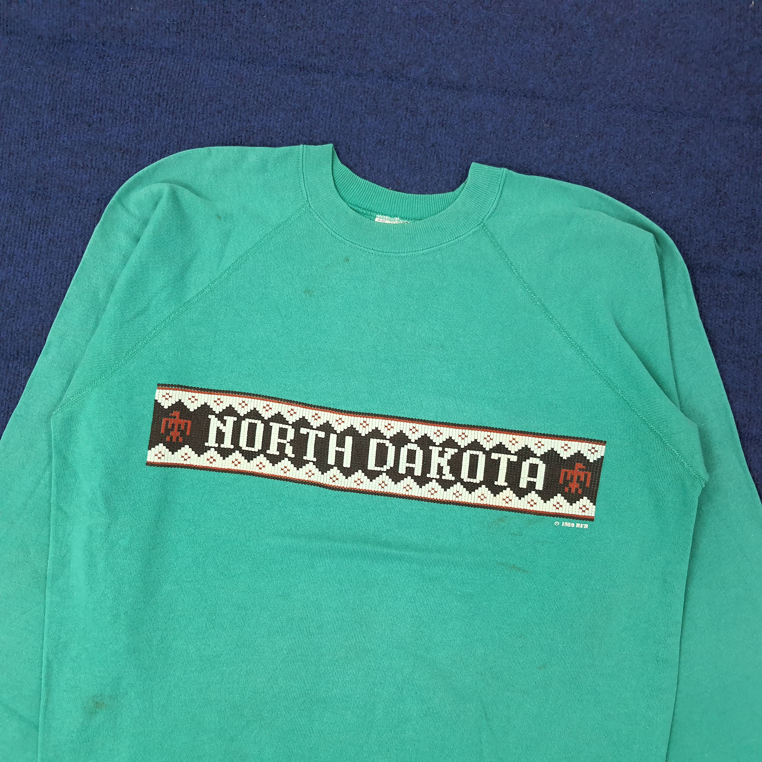 Hanes Vintage Hanes North Dakota Sweatshirt C266N7 Size US M / EU 48-50 / 2 - 2 Thumbnail
