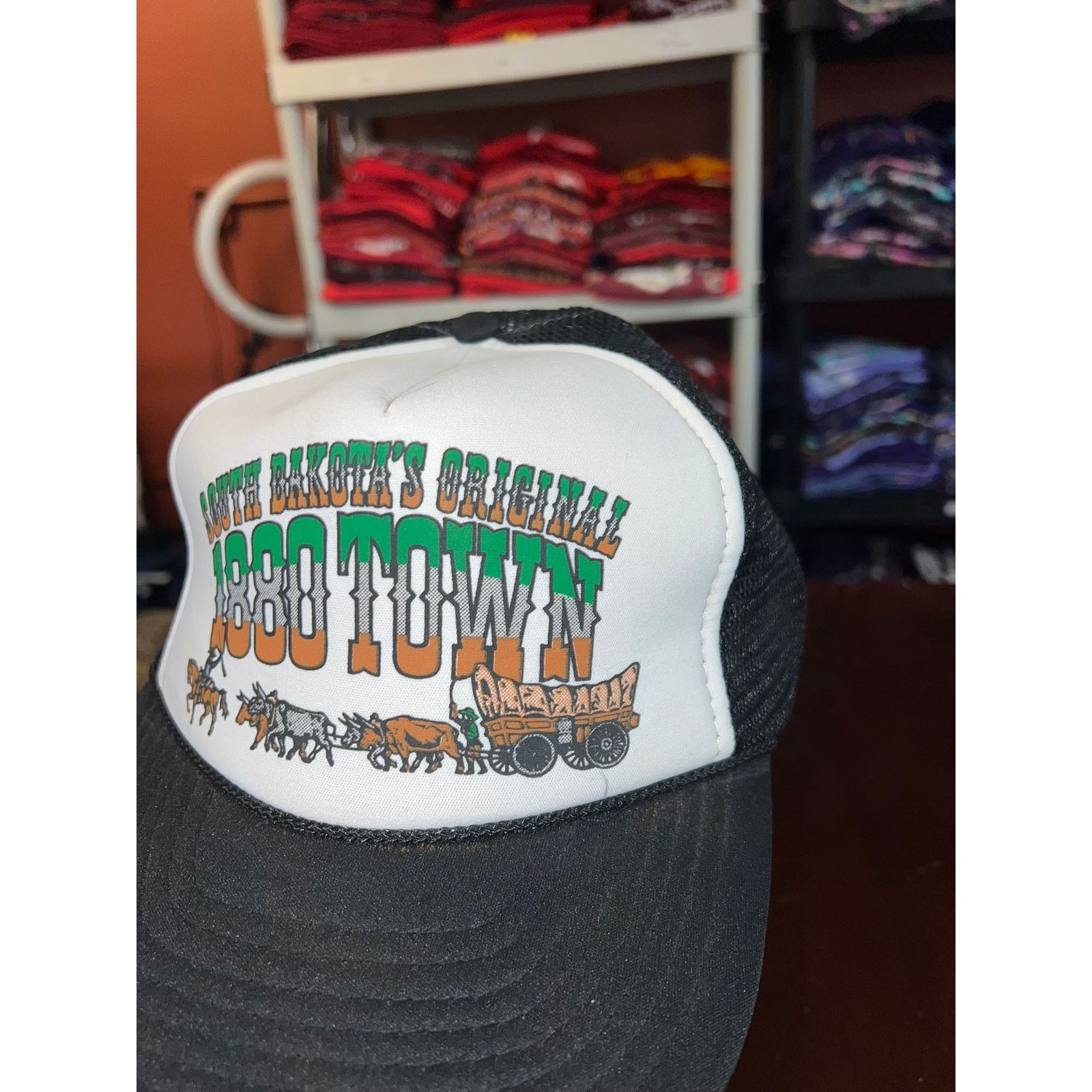 Vintage Vintage South Dakota Snapback Trucker Hat Town Cowboy VTG OS Size ONE SIZE - 3 Thumbnail