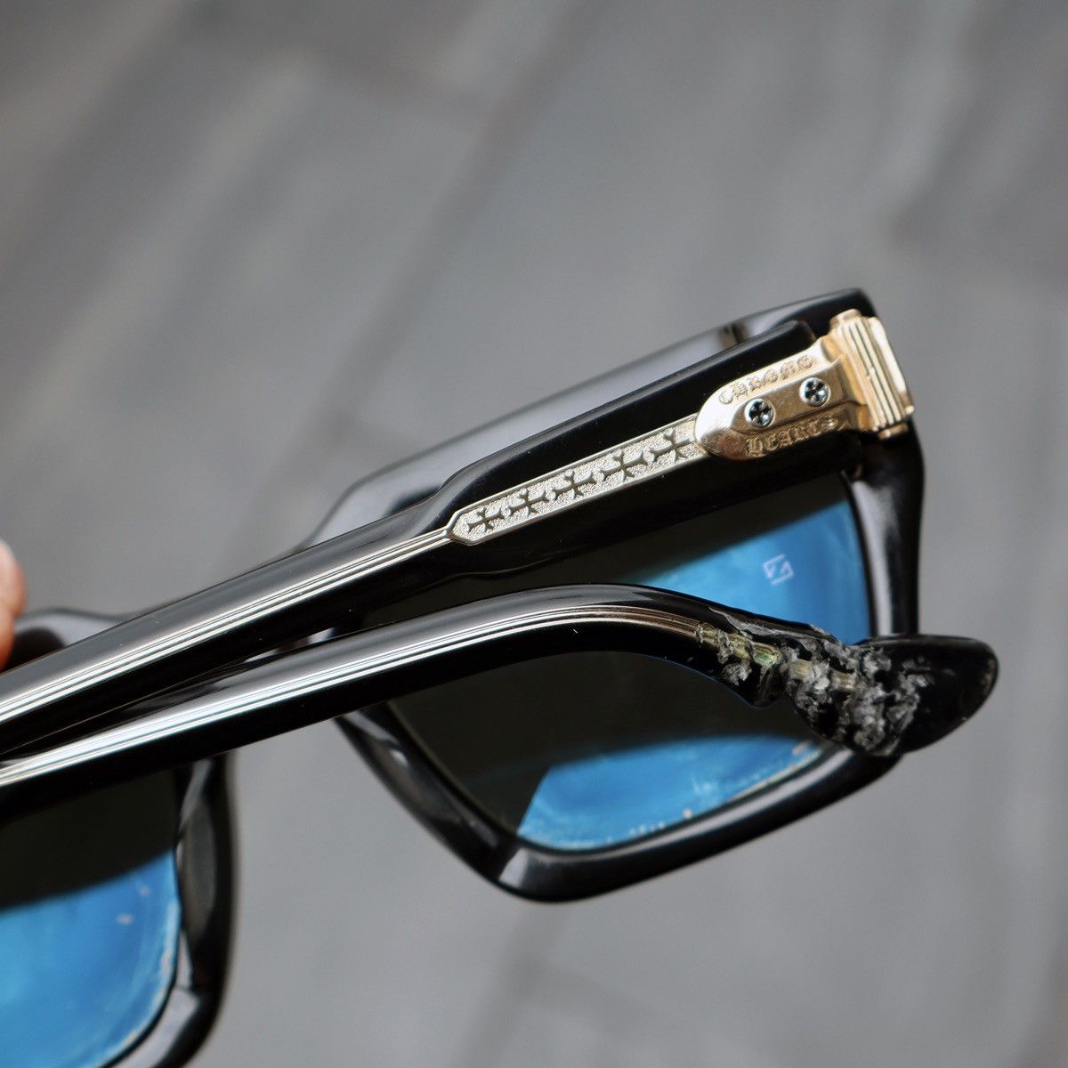 Chrome Hearts Chrome Hearts Jelly & Jam Gold Sunglasses Size ONE SIZE - 14 Thumbnail