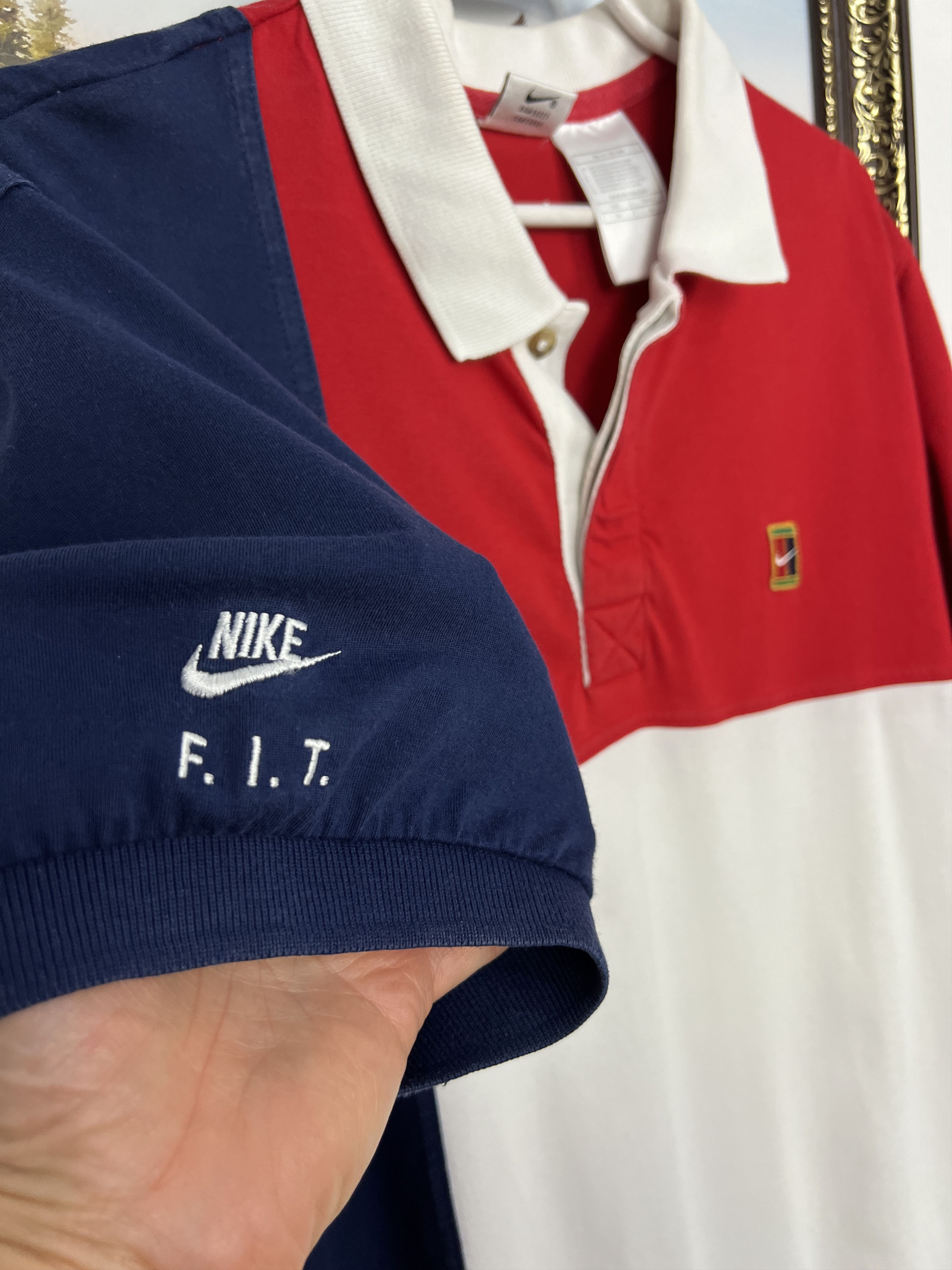 Nike Nike Challenge Court Andre Agassi Polo Tennis Shirt Jersey Size US M / EU 48-50 / 2 - 4 Thumbnail