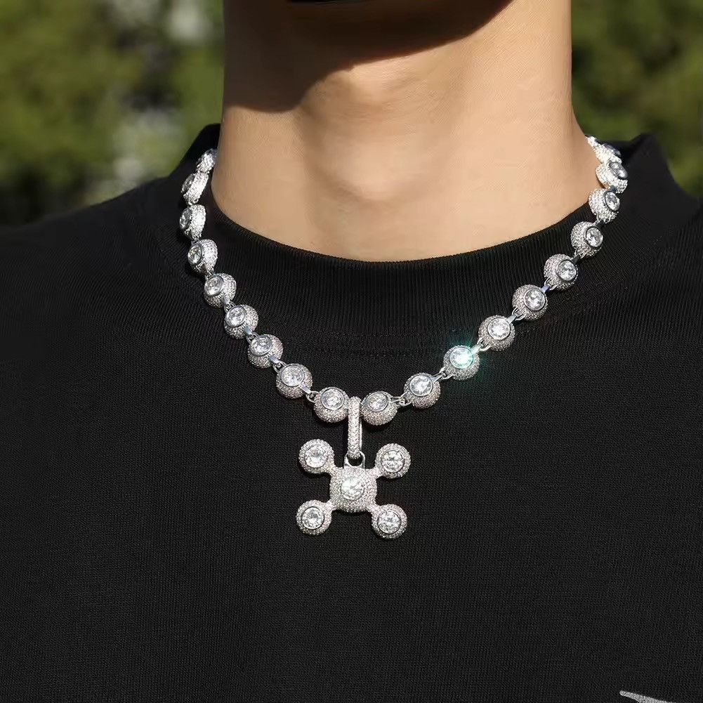 Streetwear Zircon Punk Hip Hop Pendant Necklace