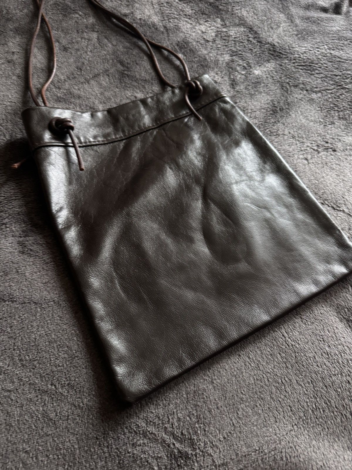 Vintage Vintage leather messenger y2k avant Garde Issey miyake style Size ONE SIZE - 3 Thumbnail