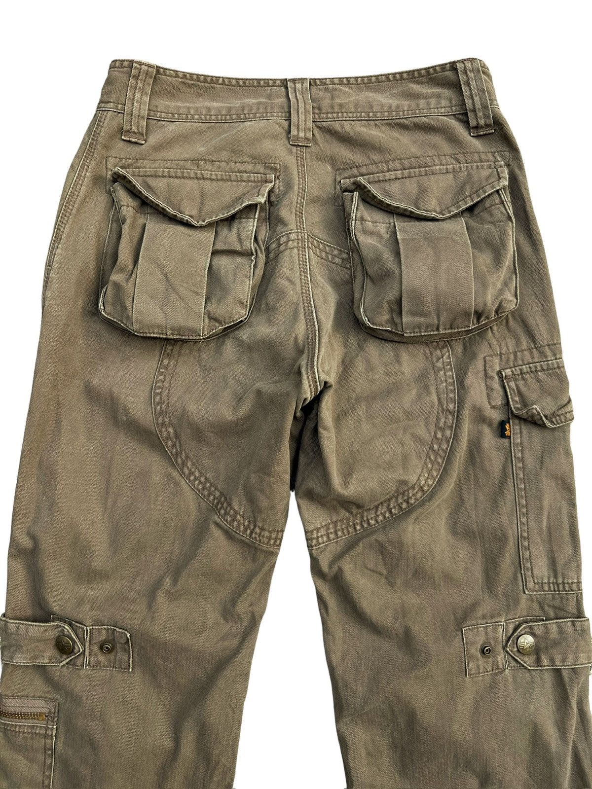 Alpha Industries Vtg Alpha Industries Bondage Multipocket Zipper Pants 29x30 Size US 29 - 4 Thumbnail