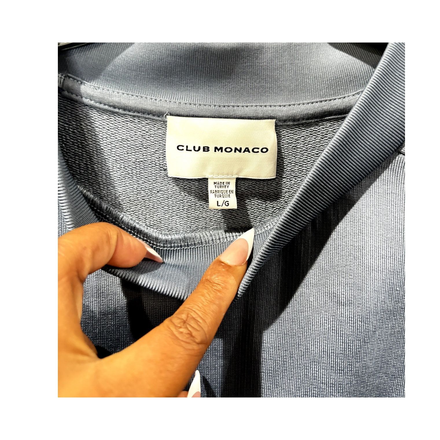 Club Monaco CLUB MONACO Classic Cotton Blend Crewneck Sweatshirt Sz L Size US L / EU 52-54 / 3 - 4 Thumbnail