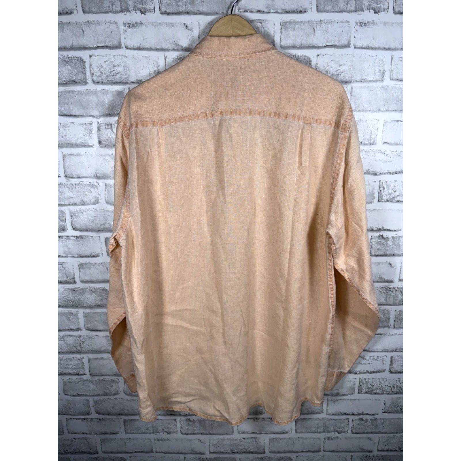Tommy Bahama TOMMY BAHAMA Relax Off Pink 100% Linen Long Sleeve Shirt Mens L Size US L / EU 52-54 / 3 - 8 Thumbnail