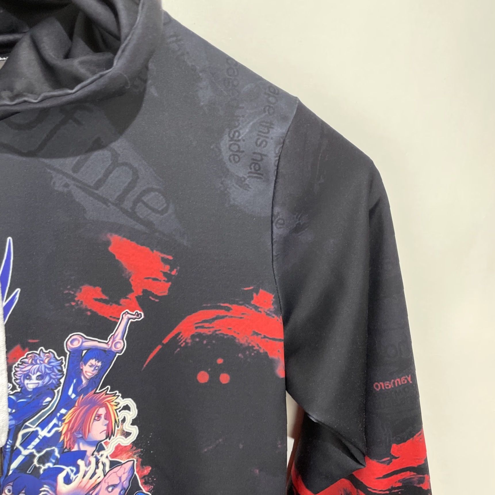 Vintage My Hero Academia Hoodie Shirt Mens Large Black Knit Stretch Pullover Graphic Print Hooded Logo Size US L / EU 52-54 / 3 - 7 Thumbnail