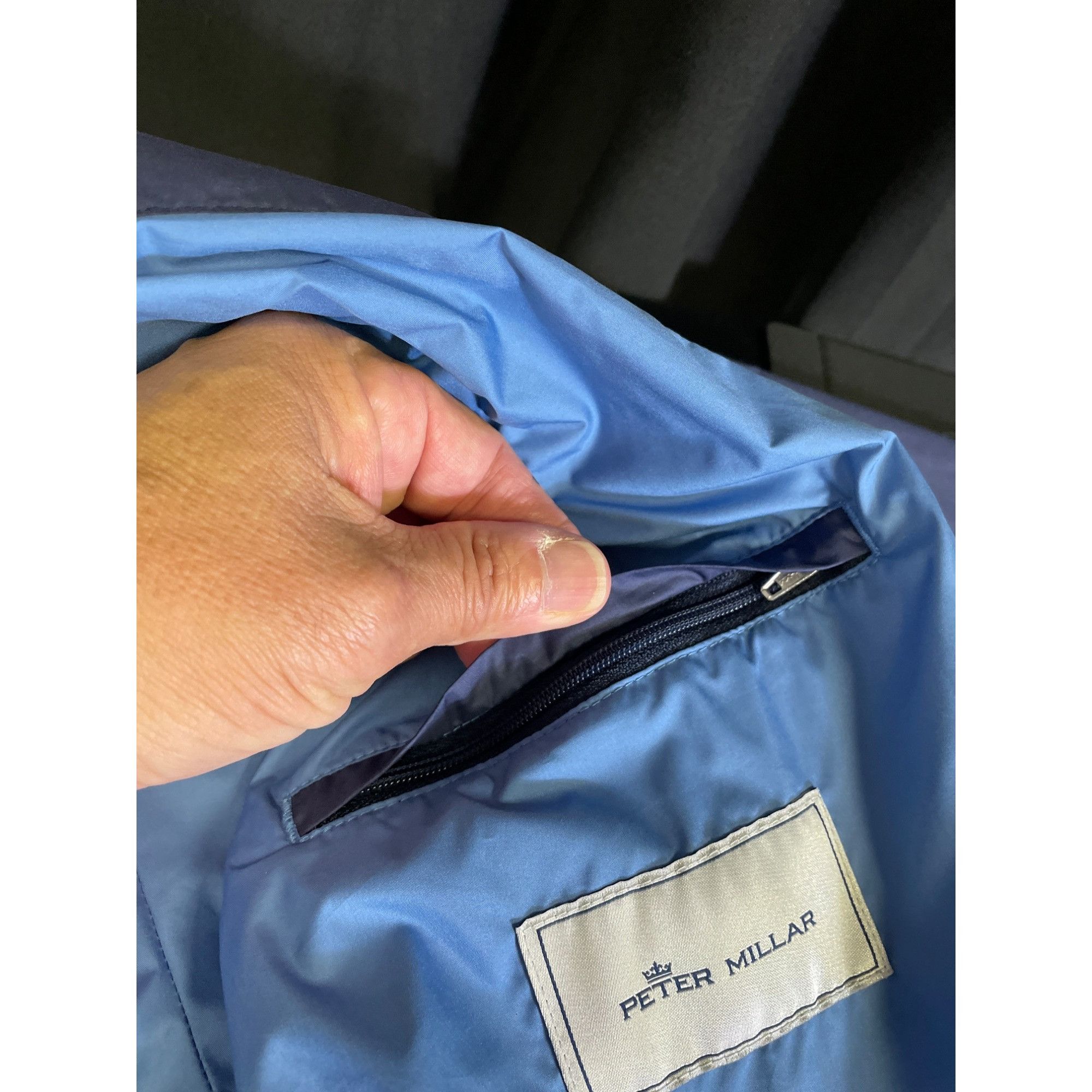 Peter Millar Peter Millar Mens Blue Full-Zip up collard jacket size XL SK Size US XL / EU 56 / 4 - 17 Thumbnail
