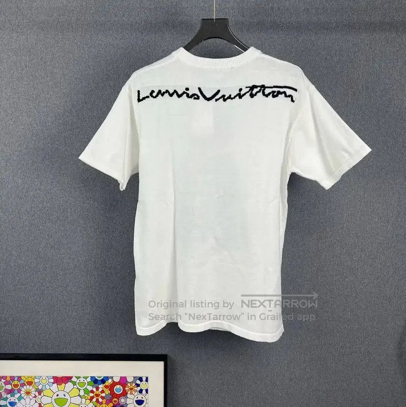 Louis Vuitton Louis Vuitton White Graphic T-shirt for Men . Size US L / EU 52-54 / 3 - 2 Thumbnail