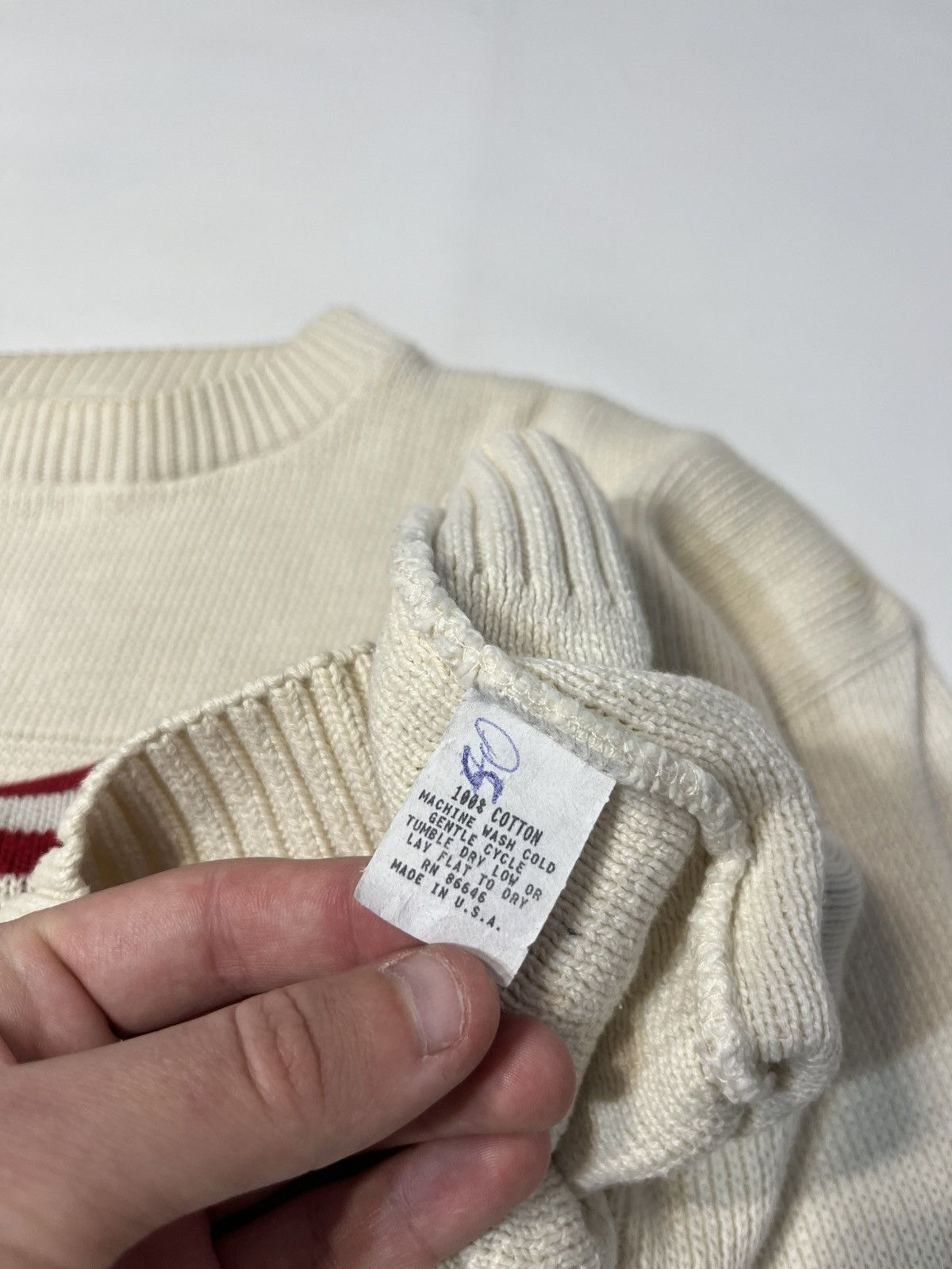 Stars & Stripes 90s Vintage Stars And Stripes American Flag Sweater Size US L / EU 52-54 / 3 - 3 Thumbnail