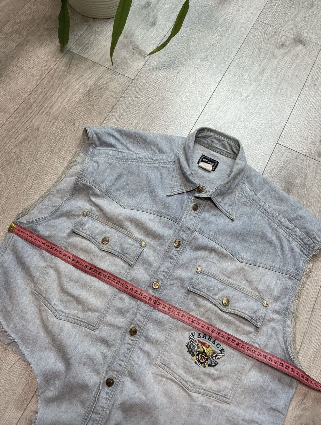 Versace × Vintage Versace custom Jeans Shirt Vintage Unique Size US L / EU 52-54 / 3 - 16 Thumbnail