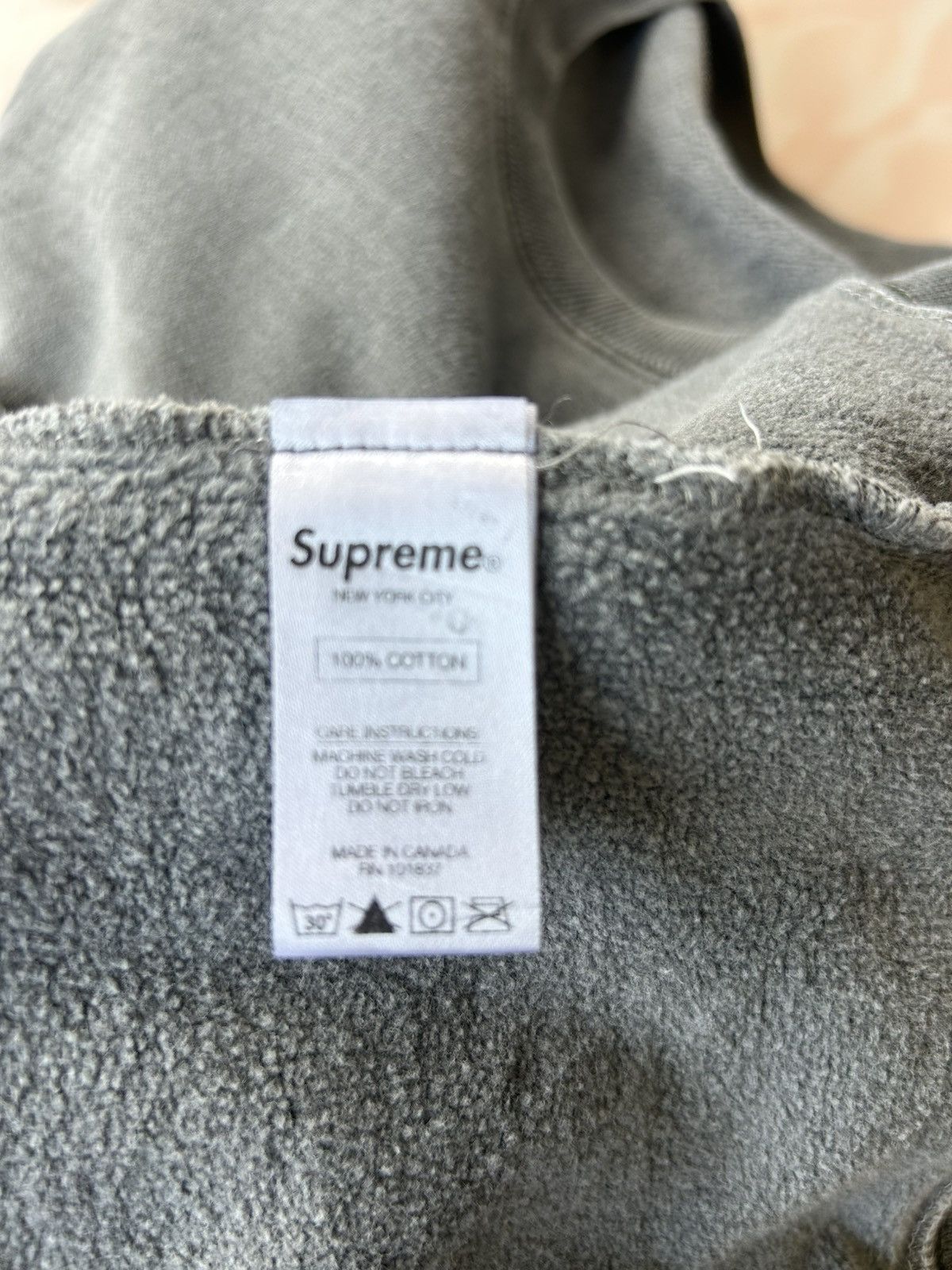 Supreme Supreme Crewneck Dark Grey Sweatshirt Size US L / EU 52-54 / 3 - 12 Thumbnail