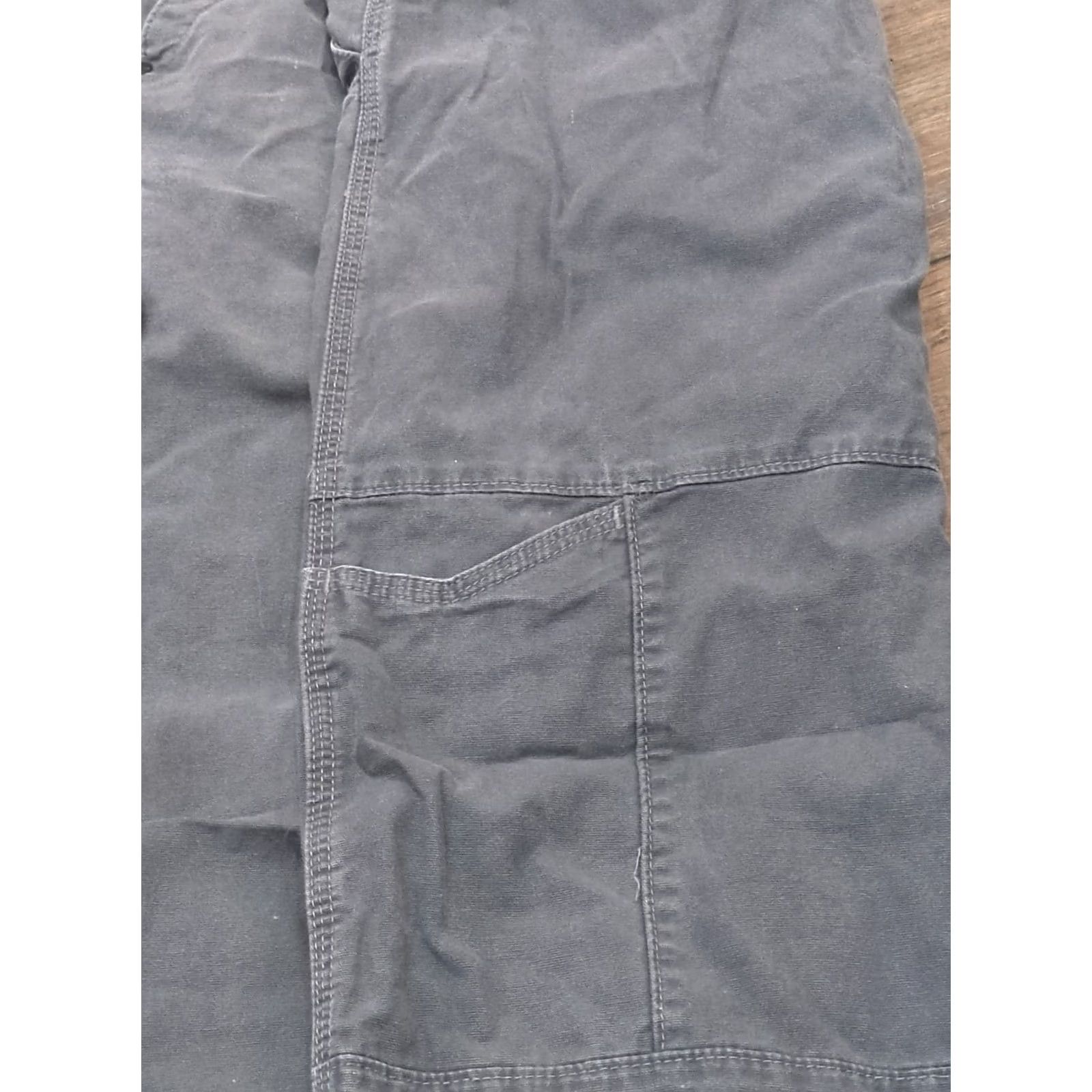Wrangler Wrangler Cargo Pants Mens 40/30 Straight Grey Mid Rise Flat Front Zip Fly Casual Cargo Pocket Vintage No Size US 40 / EU 56 - 3 Thumbnail