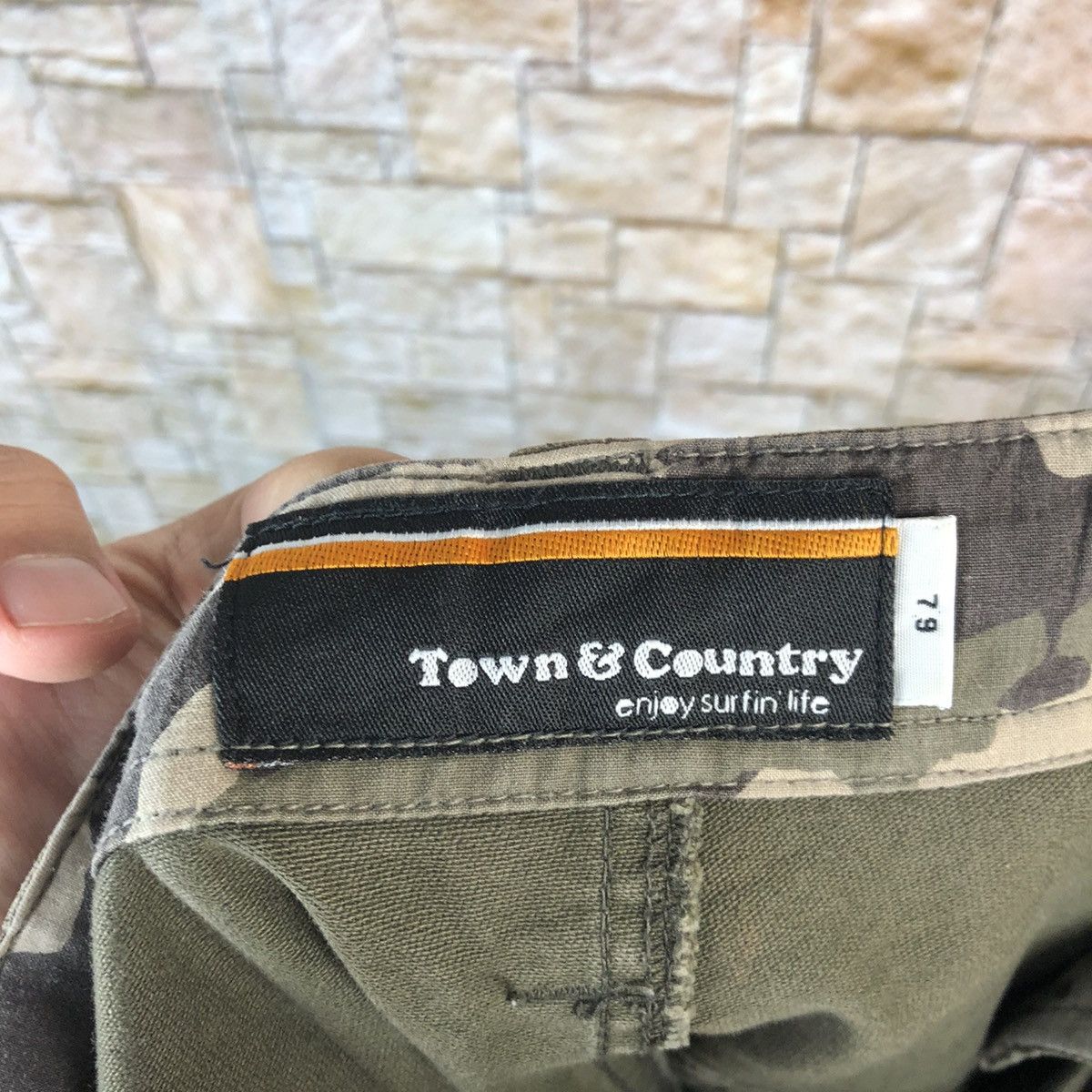 Japanese Brand Town & Country Green Cargo Multipocket Pants #A981 Size US 31 - 18 Thumbnail