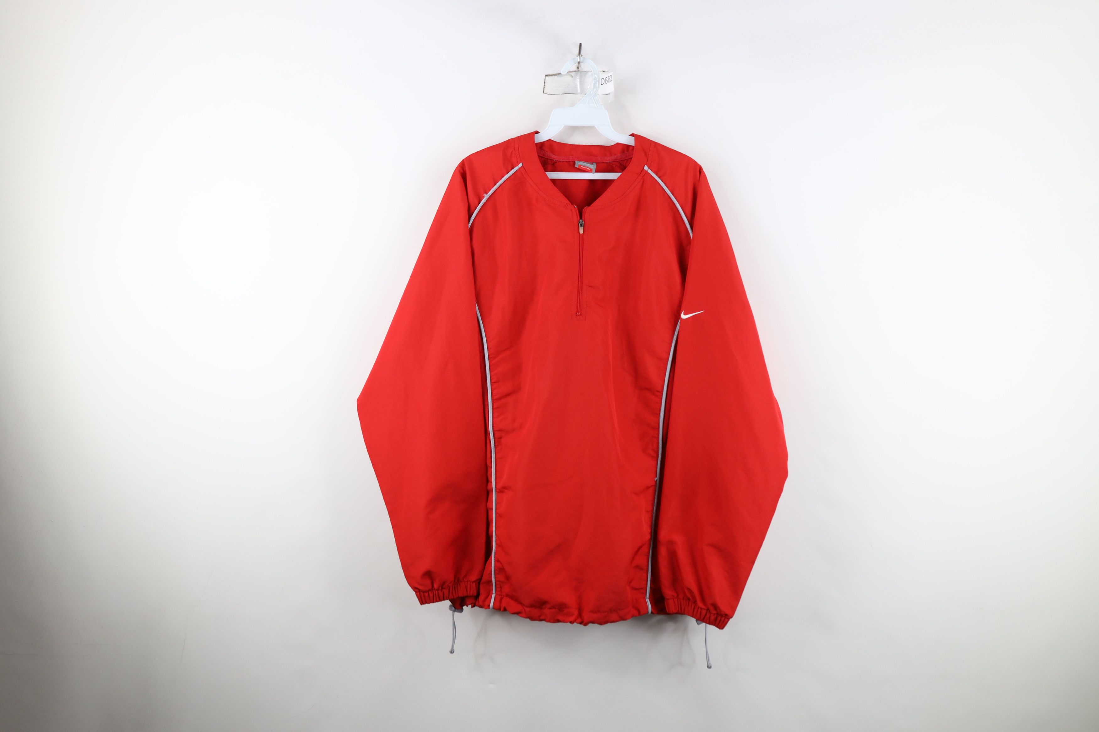 Nike Vintage Nike Scott Mini Swoosh Half Zip Pullover Jacket Red Size US M / EU 48-50 / 2 - 1 Thumbnail