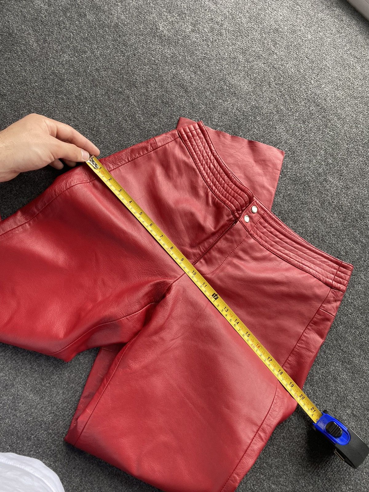 Other 🔥Opium Punk Gothic Red Leather Pants Women Alt goth emo y2k Size 28" / US 6 / IT 42 - 8 Thumbnail