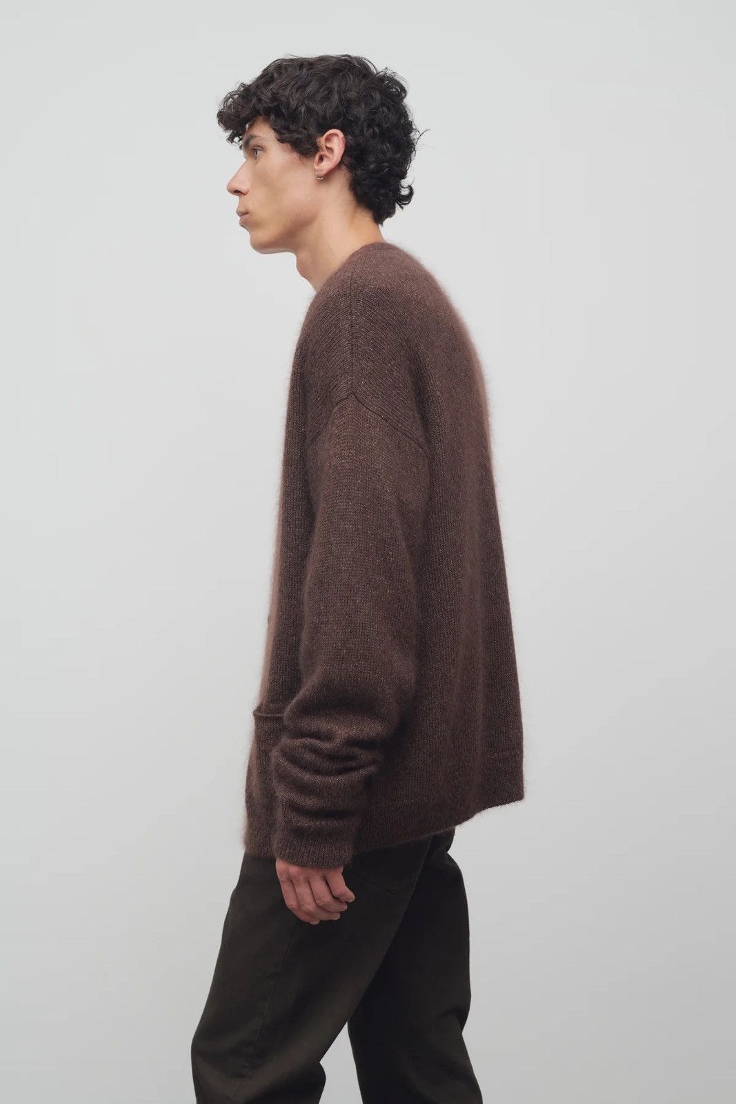 The Row The Row Brown Howser Cardigan in Silk and Mohair size Large Size US L / EU 52-54 / 3 - 11 Thumbnail