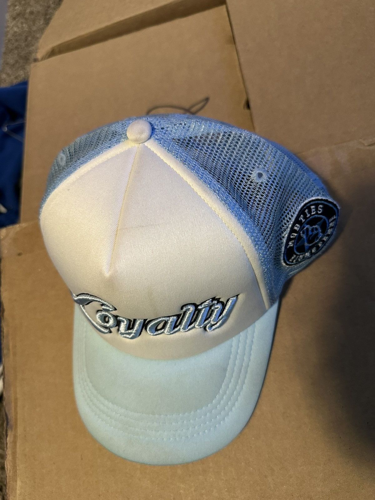 Homme + Femme La Homme Femme Mob Ties Loyalty Trucker Blue Cap Size ONE SIZE - 7 Thumbnail