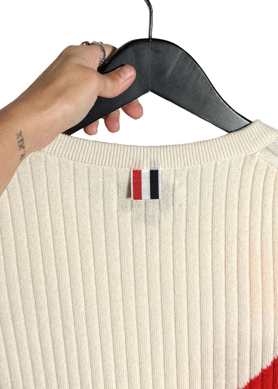Thom Browne Thom Browne Multicolour Ribbed Cashmere Sweater Size US XL / EU 56 / 4 - 6 Thumbnail