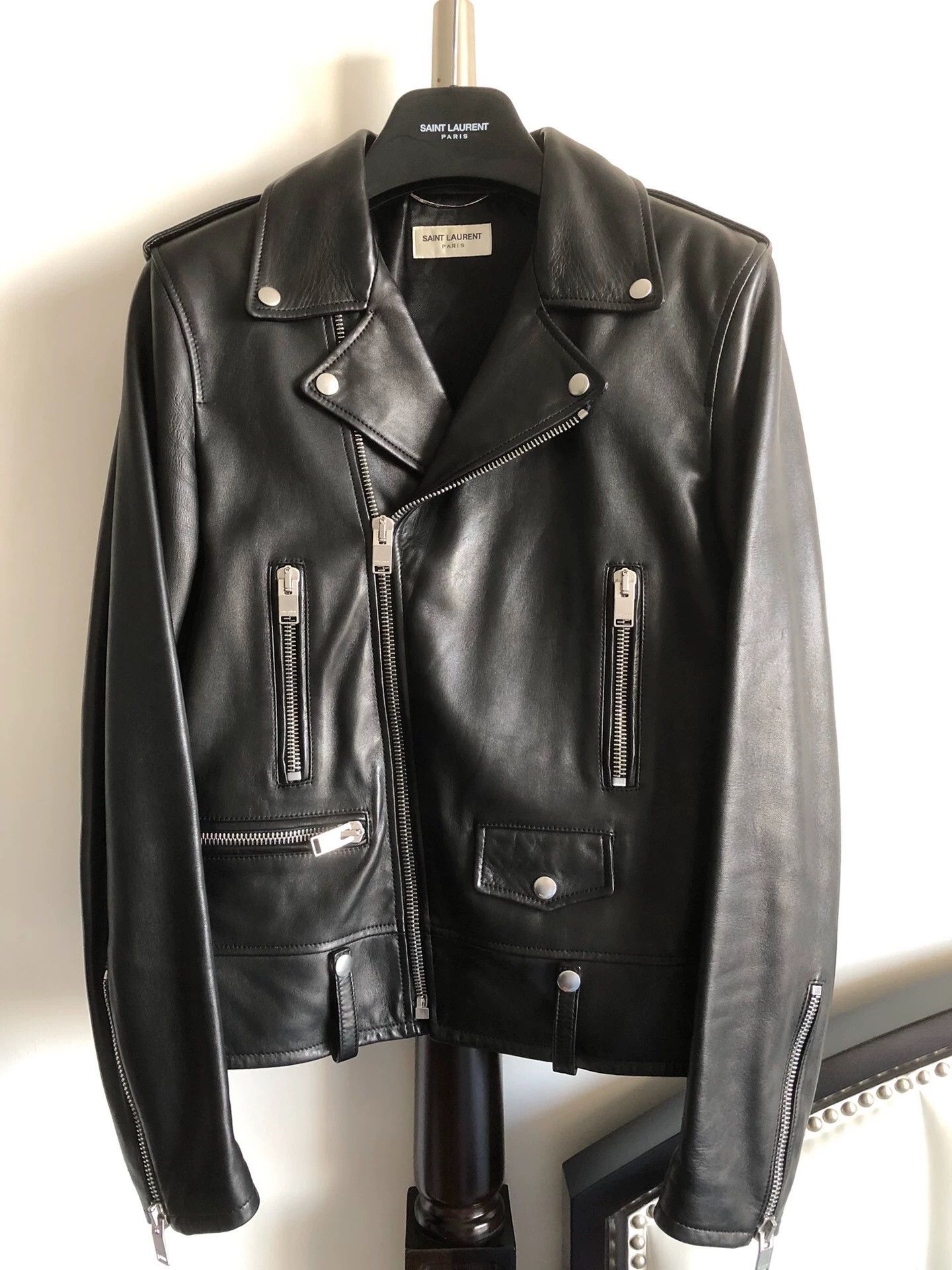 Saint Laurent 16fw L01 Leather Jacket 46 Hedi 9.5/10