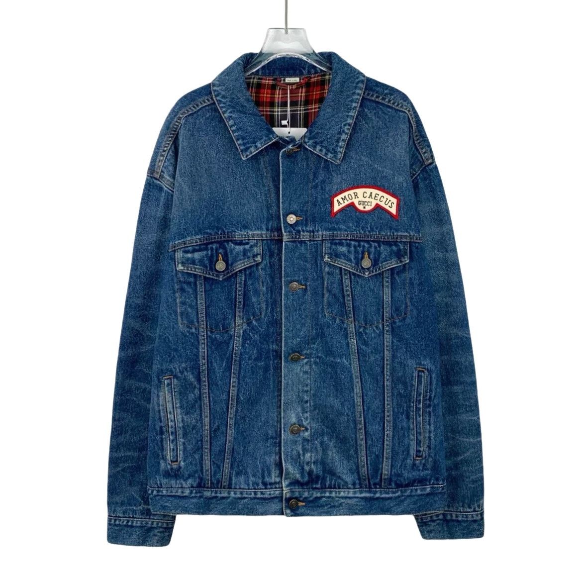 Gucci Gucci Logo Embroidery Denim Jacket Size 50 Size US M / EU 48-50 / 2 - 1 Thumbnail