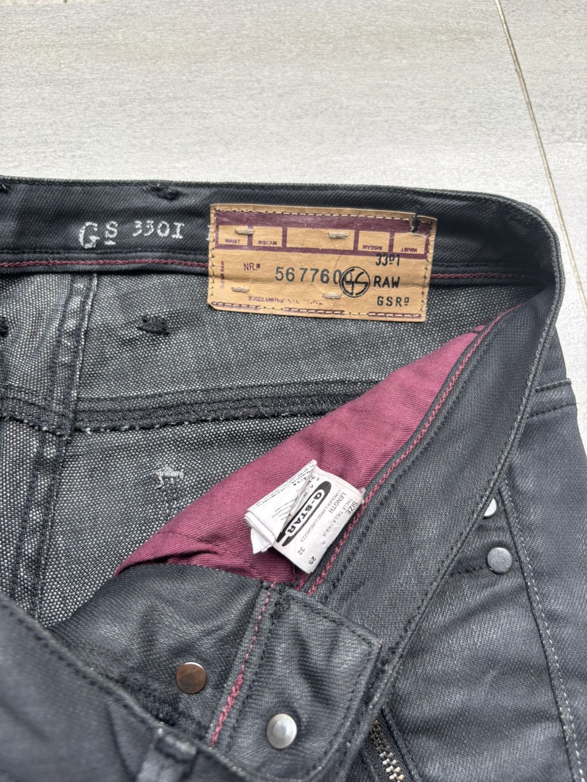 Hedi Slimane Waxed Biker Skinny Denim Jeans Size US 28 / EU 44 - 5 Thumbnail