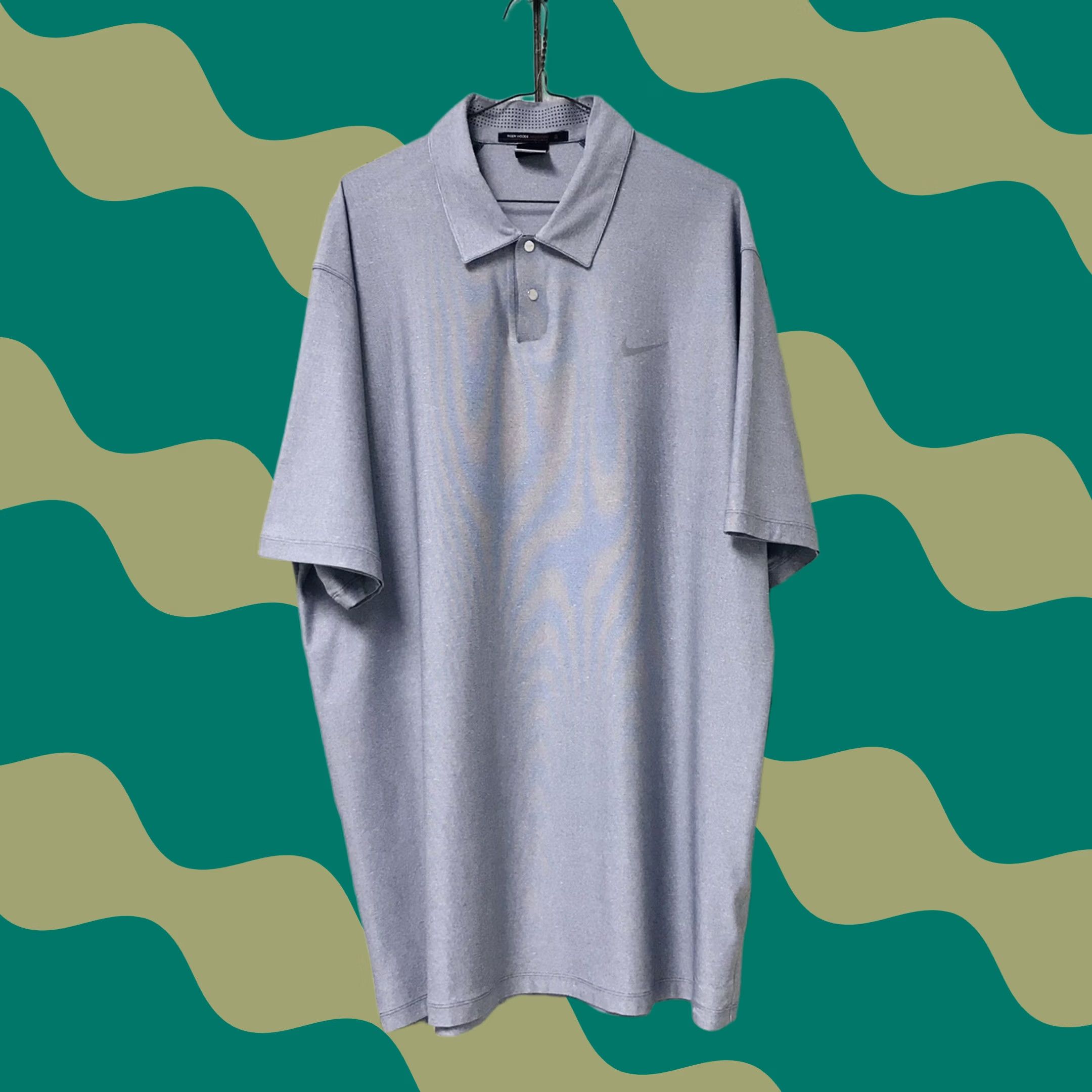 Nike Nike Tiger Woods Collection Polo Shirt Golf Dri-Fit XL Gray Mens Short Sleeve Polo Shirt Size US XL / EU 56 / 4 - 1 Thumbnail