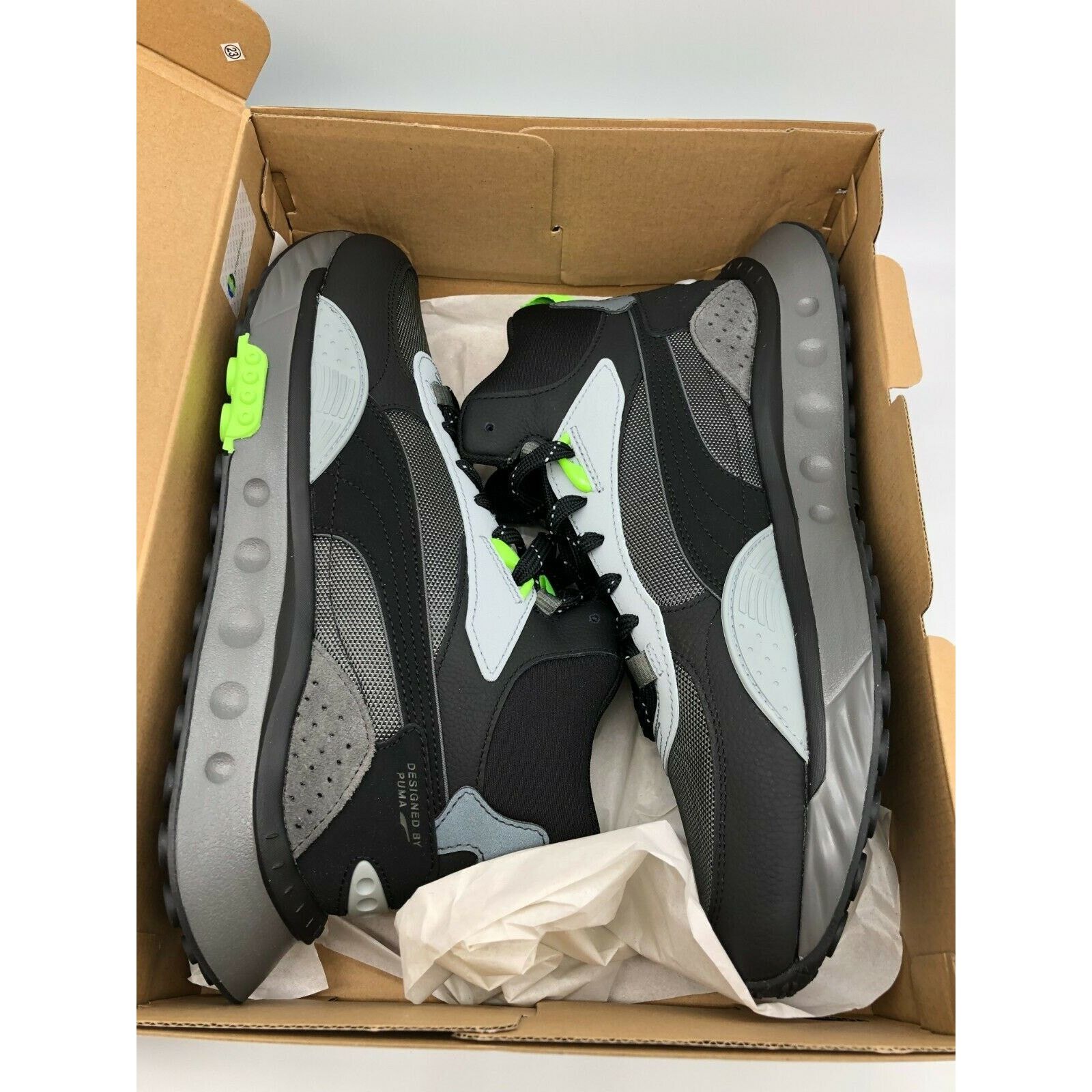 Puma Puma Wild Rider Mid WS Black/Grey 381598-01 Men’s Size 9.5 Size US 9.5 / EU 42-43 - 4 Thumbnail