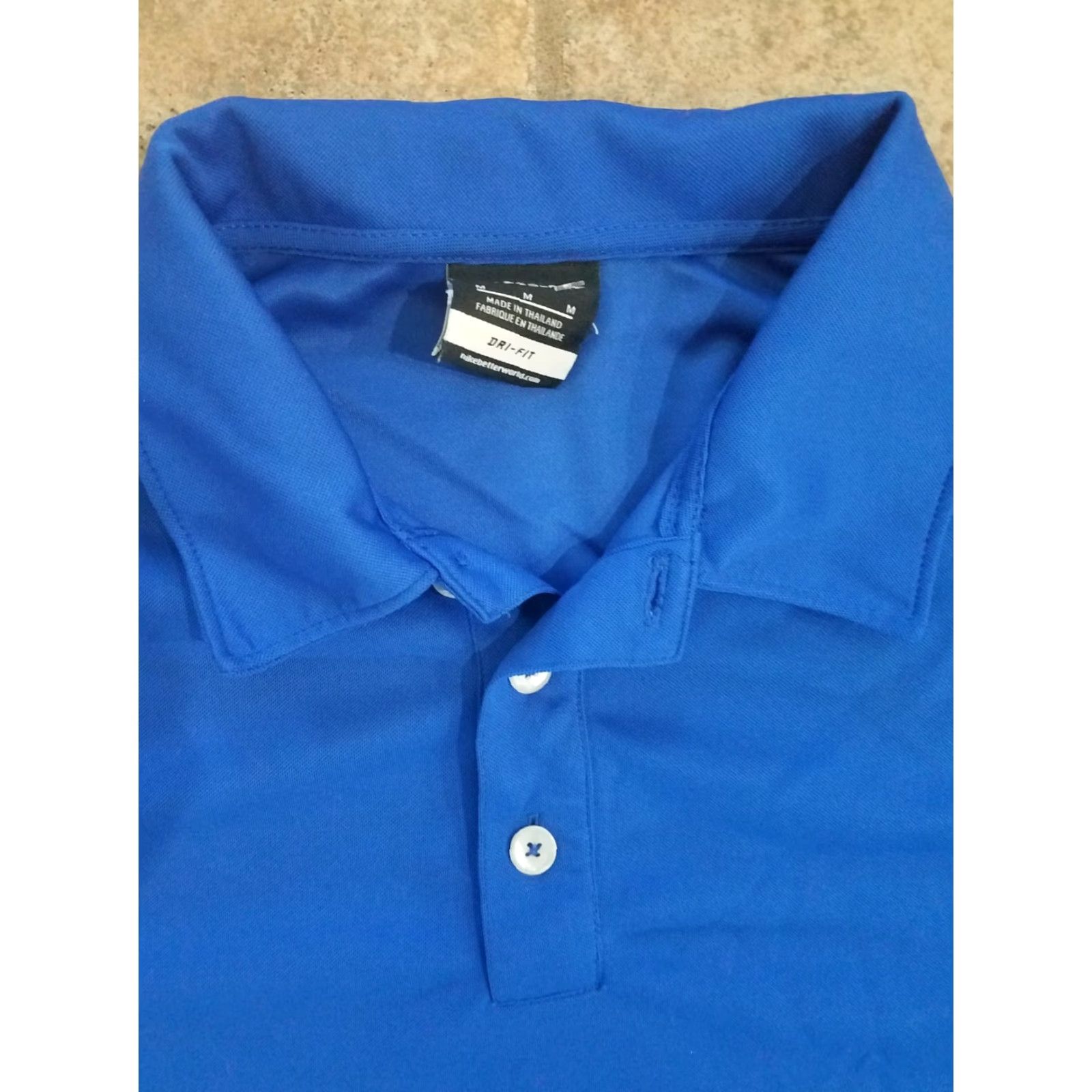Nike Nike Golf Dri-Fit Blue Polo Mens M Shirt Golf Size US M / EU 48-50 / 2 - 2 Thumbnail