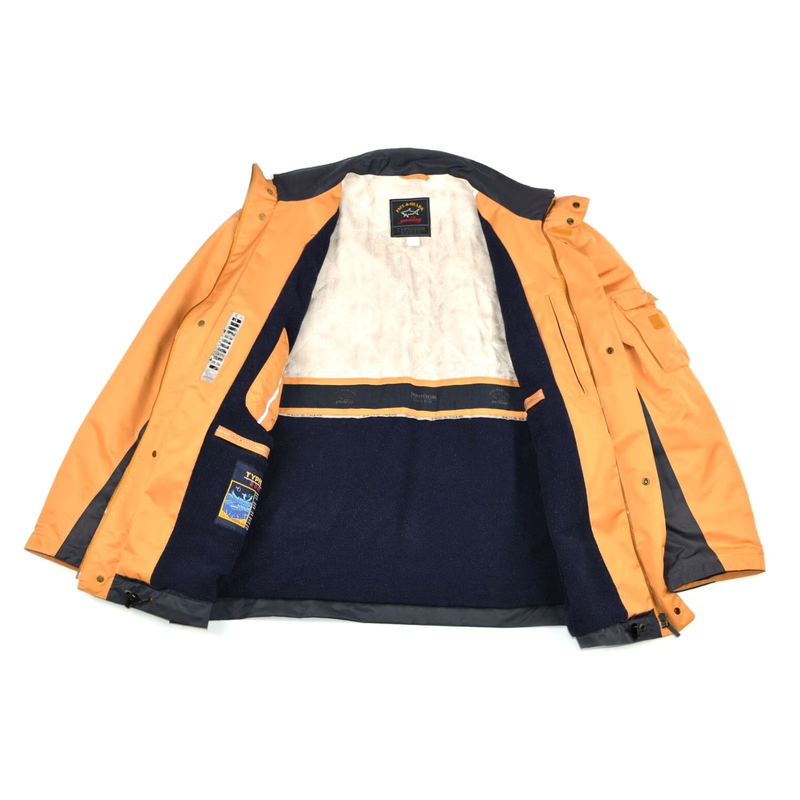 Paul & Shark VINTAGE Paul & Shark Yachting Typhoon 20000 Orange Jacket Men L Made in Italy 100% Polyester Jacket Size US L / EU 52-54 / 3 - 5 Thumbnail