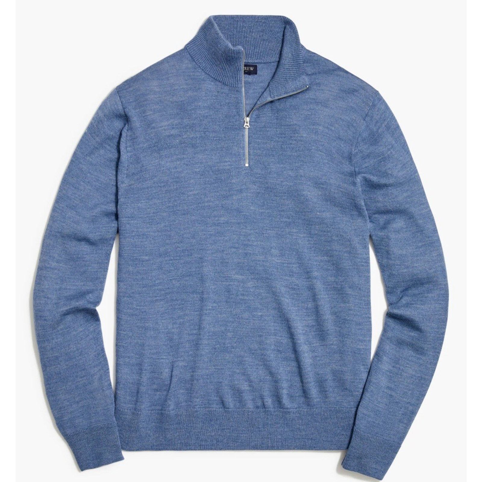 J.Crew J.Crew Blue 1/4 Zip Merino Neck Pullover Small A003327 Size S / US 4 / IT 40 - 12 Thumbnail