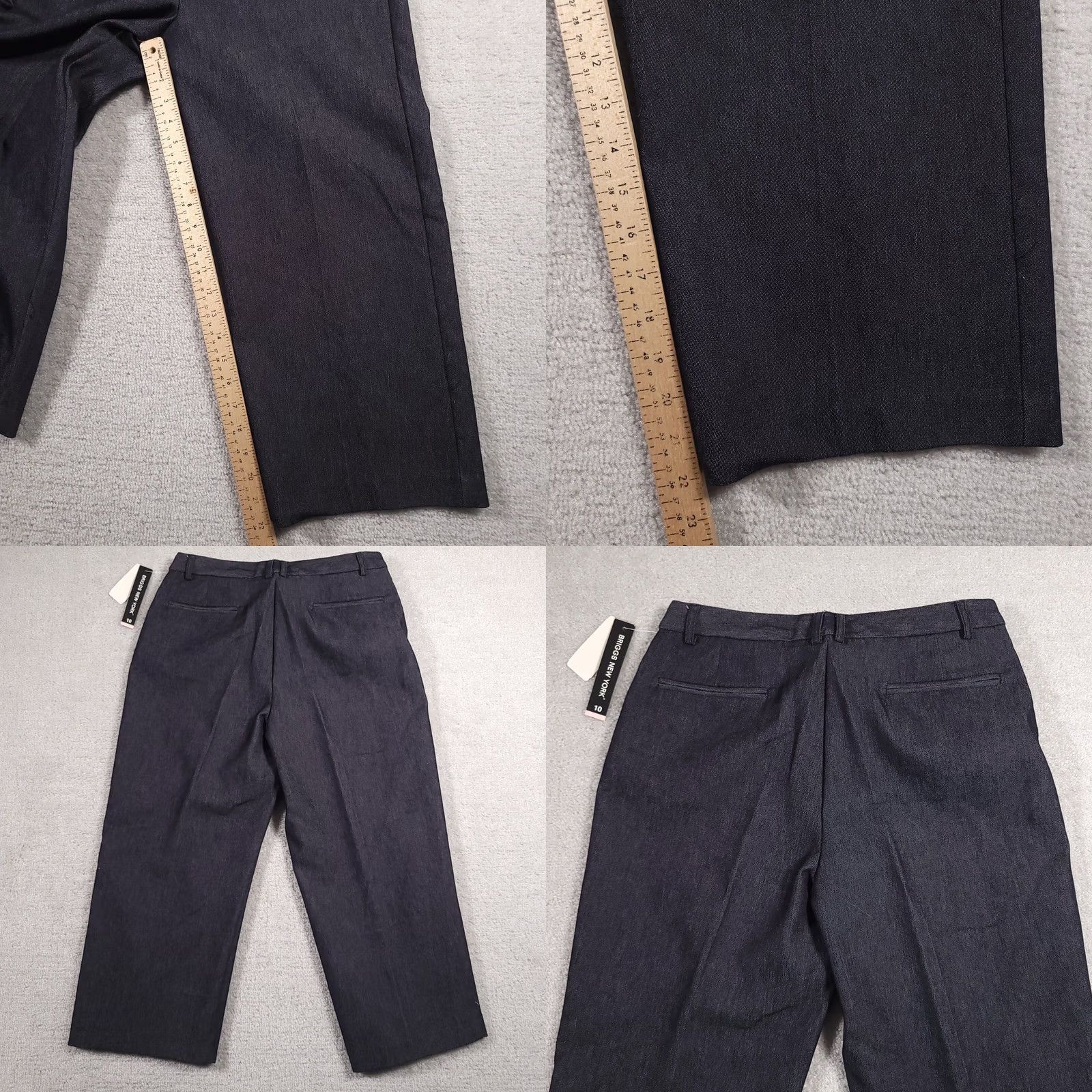Vintage VINTAGE Briggs New York Dress Pants Women's 10 Blue Capri Mid Rise Pockets Size 32" / US 10 / IT 46 - 8 Thumbnail