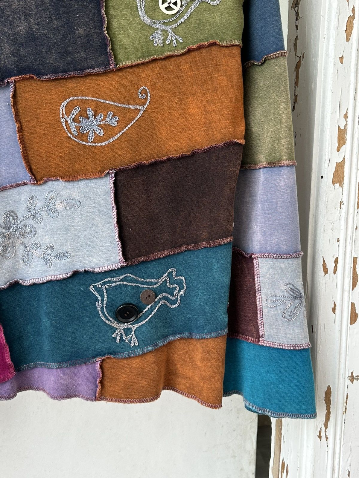 Vintage Sewn in Pieces Multicolor Jumper