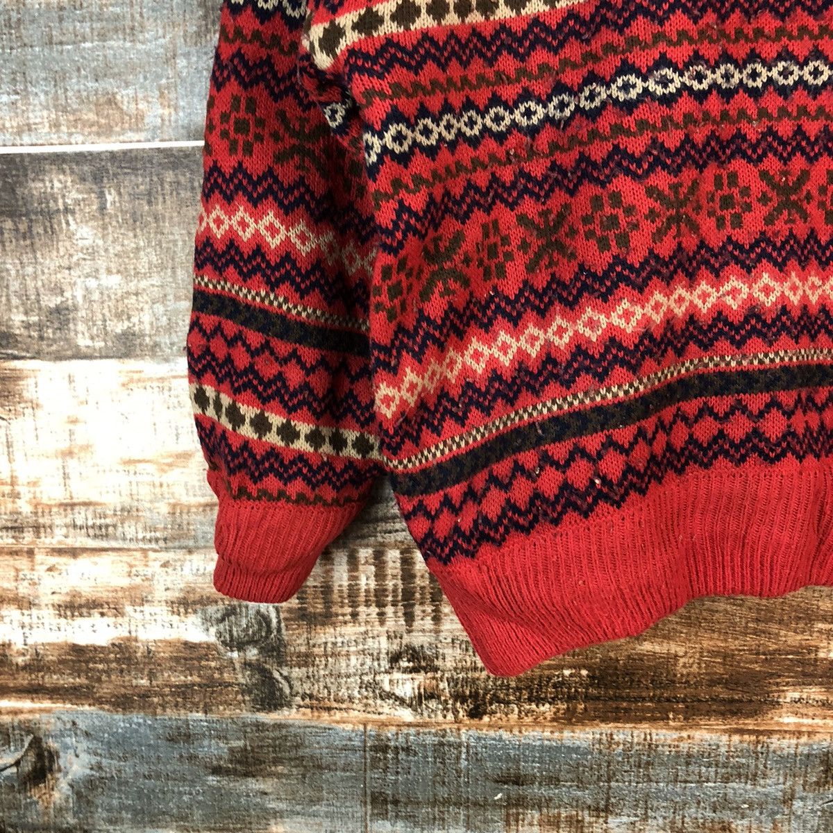 Homespun Knitwear Japanese Brand stripe vintage Red Knitwear #A2408 Size US S / EU 44-46 / 1 - 7 Thumbnail