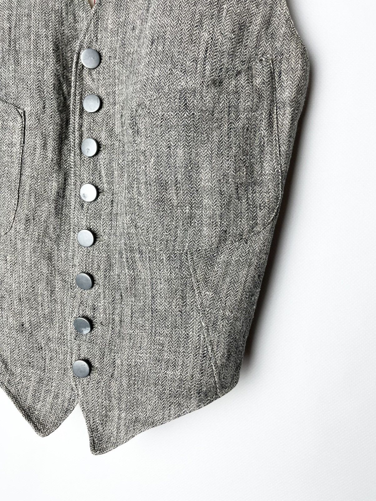 Jean Paul Gaultier Archival Jean Paul Gaultier SS 1990 Linen Vest Size US S / EU 44-46 / 1 - 3 Thumbnail