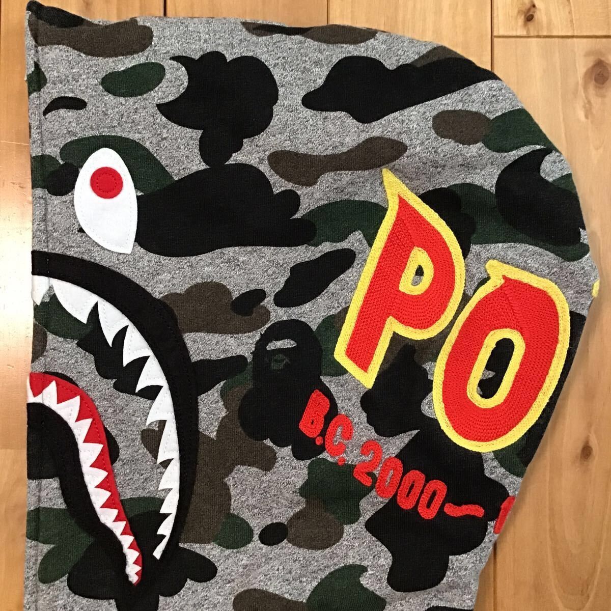 Bape 2015 BAPE Heather gray shark full zip hoodie a bathing ape Size US M / EU 48-50 / 2 - 5 Thumbnail