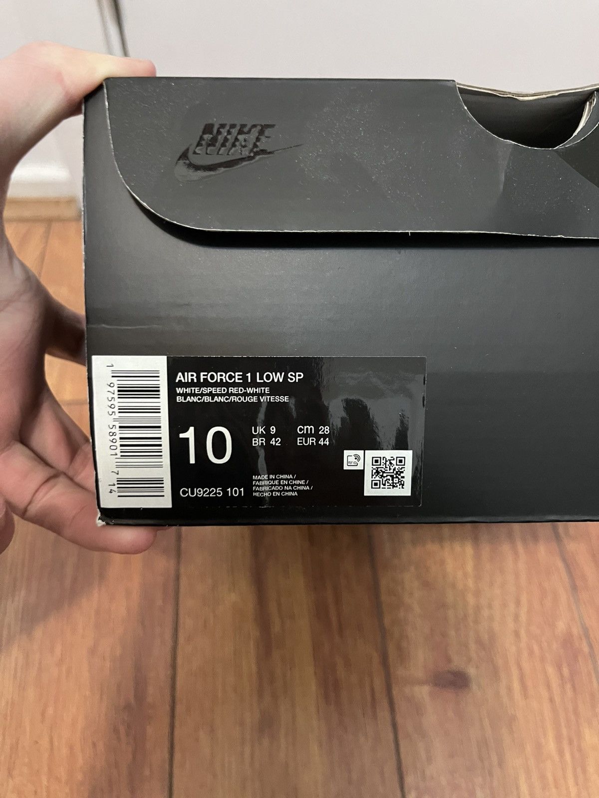 Nike × Supreme USED Nike Air Force 1 Supreme Red Swoosh “Shanghai” Size US 10 / EU 43 - 10 Thumbnail