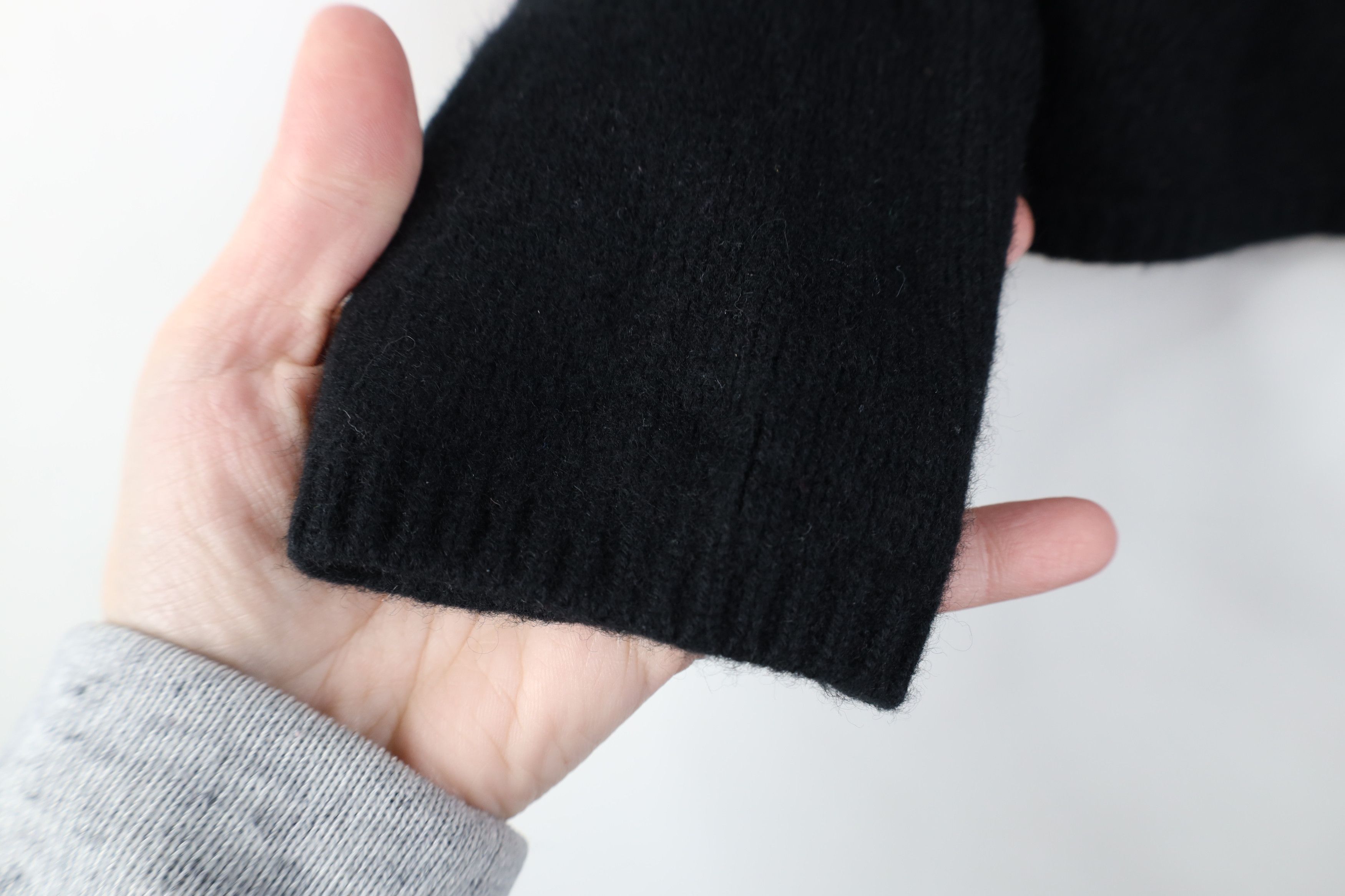 J.Crew Vintage Y2K J Crew Cropped Cashmere Knit Sweater Black Size M / US 6-8 / IT 42-44 - 6 Thumbnail