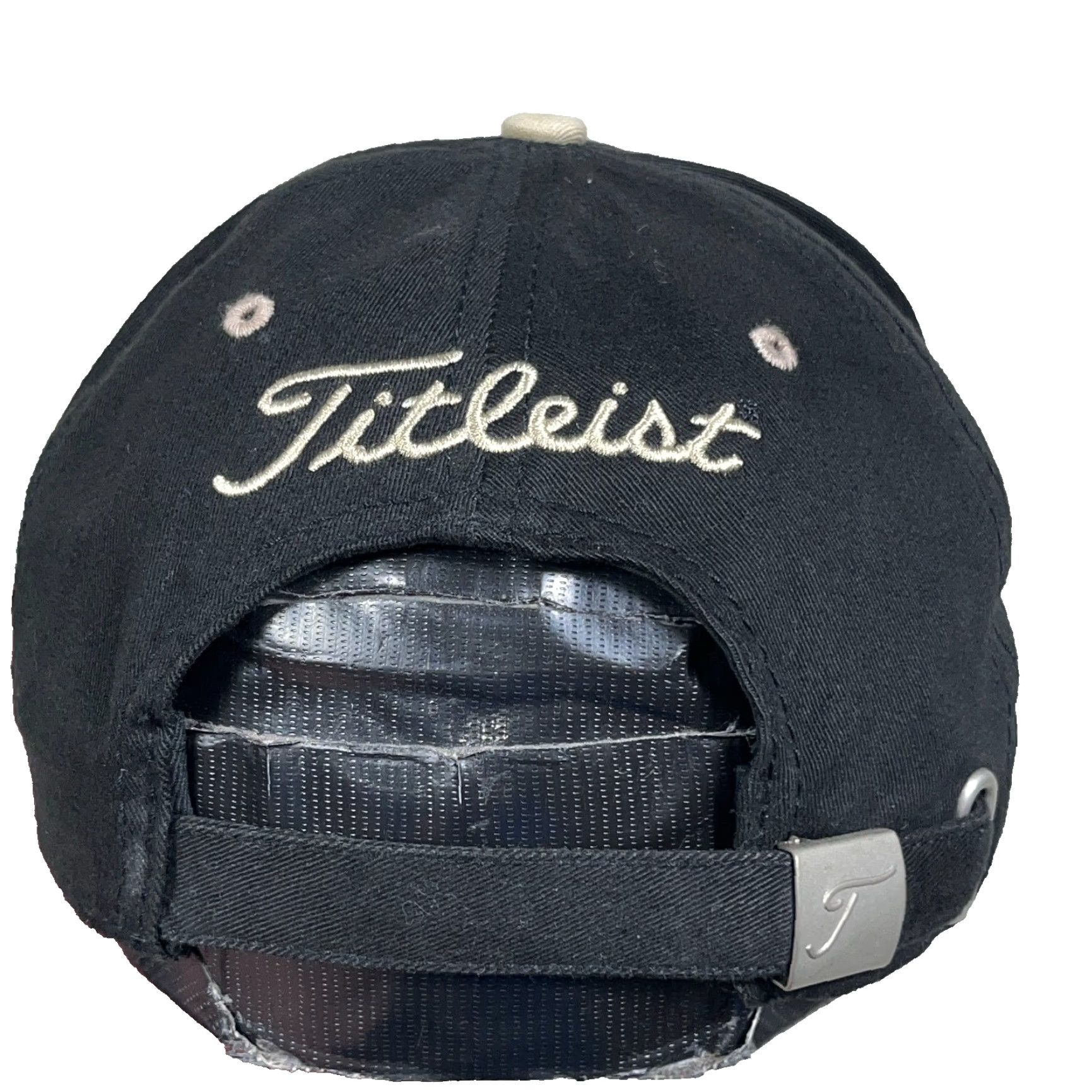 Titleist Titleist Golf Hat Cap Black Gold Adjustable New Era Twill Cap Mens Summer Sport Hat Vintage? Size ONE SIZE - 2 Thumbnail