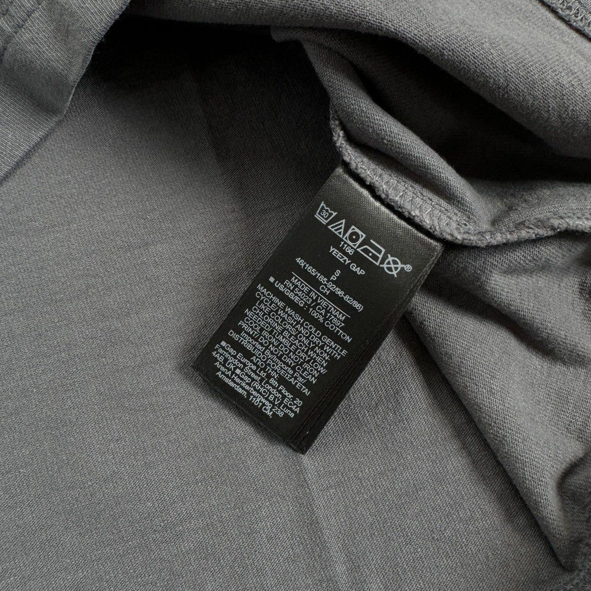 Yeat Gap x Yzy Gray Oversized T-Shirt Size US S / EU 44-46 / 1 - 4 Thumbnail