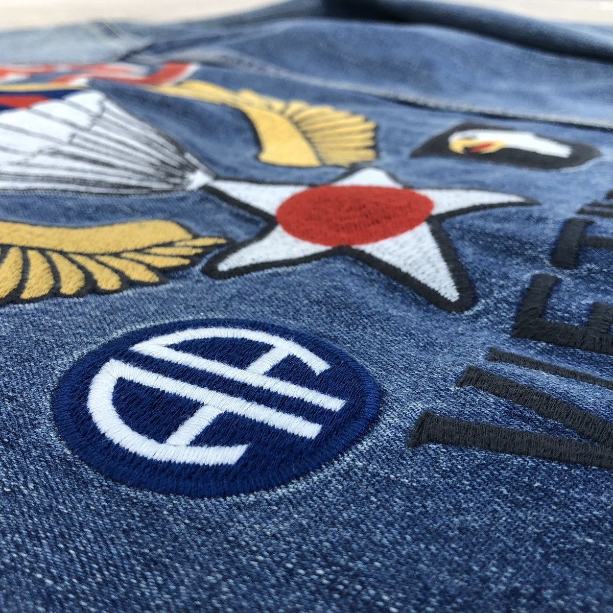 Avirex AVIREX Type Blue Denim Souvenir Jacket Size US L / EU 52-54 / 3 - 5 Thumbnail