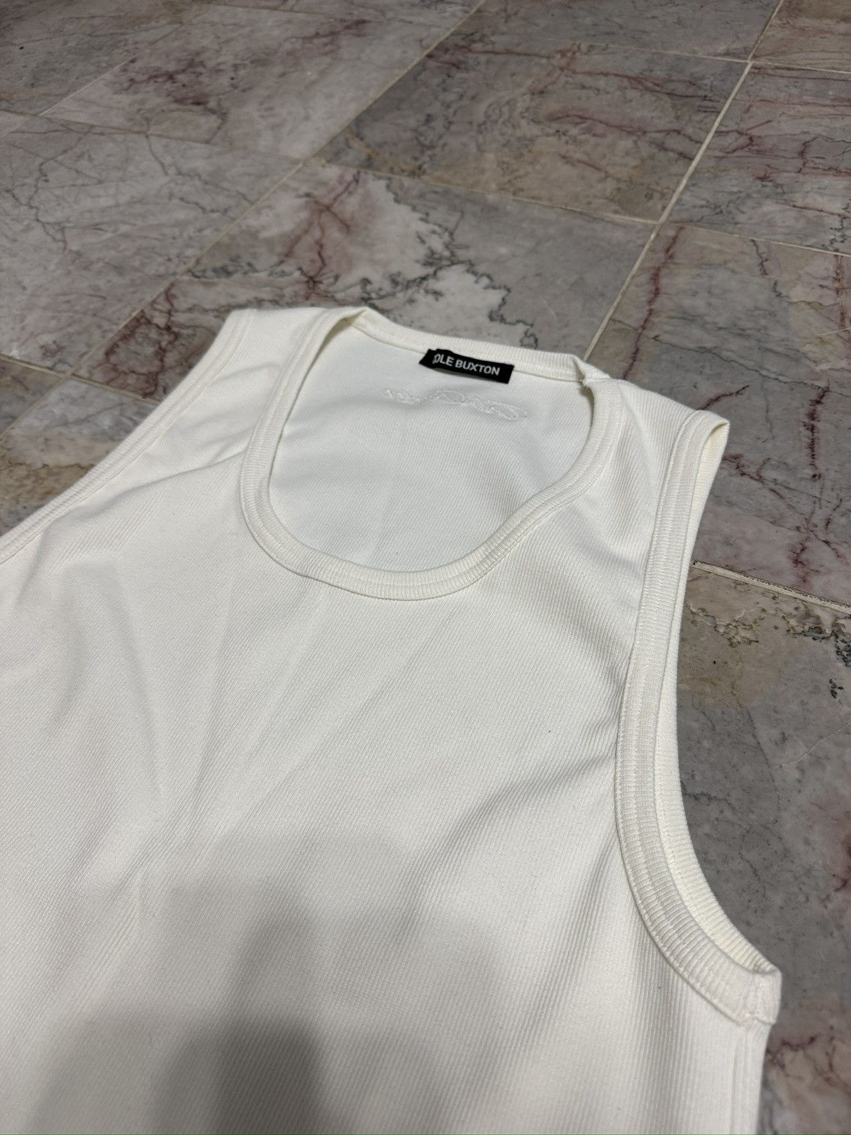Cole Buxton Cream Cole Buxton Ribbed Tank Large Size US L / EU 52-54 / 3 - 2 Thumbnail