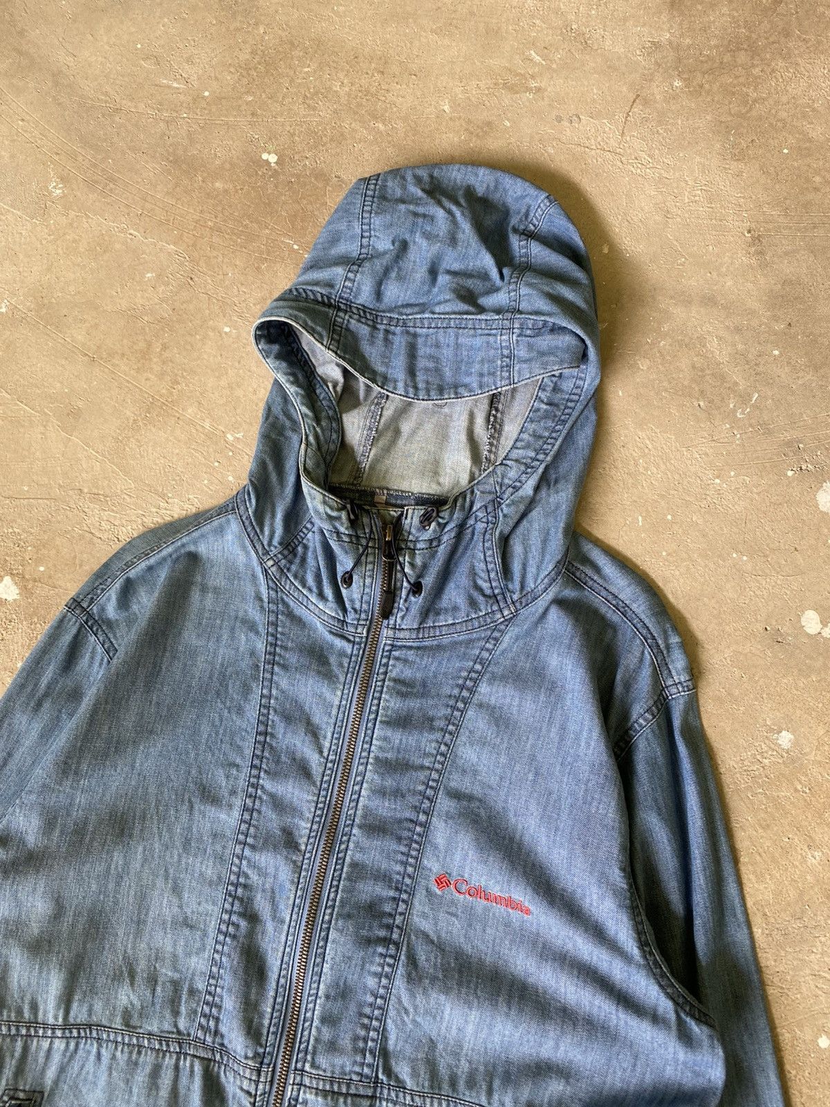Columbia Columbia Denim Style Hooded Zip Jacket Size US L / EU 52-54 / 3 - 2 Thumbnail