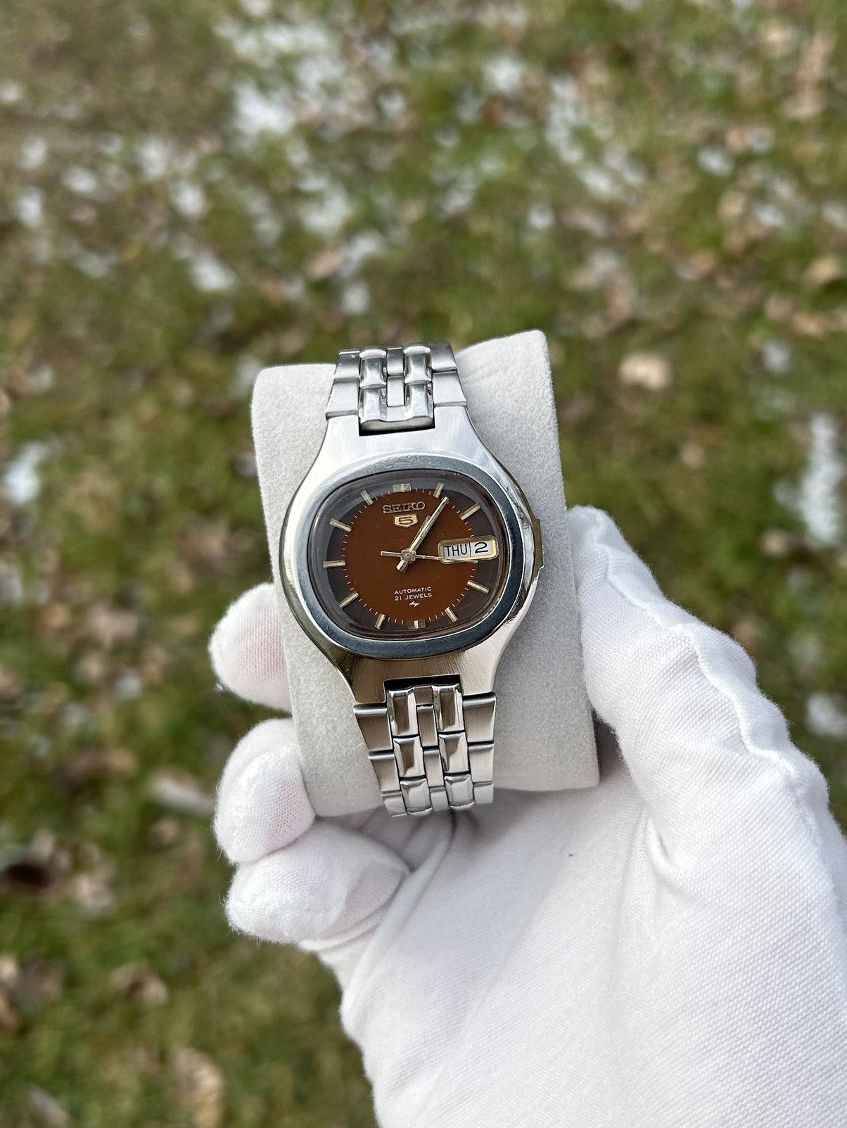 Seiko Actus Ss Automatic Watch Collectible 1970S in Red, Men's