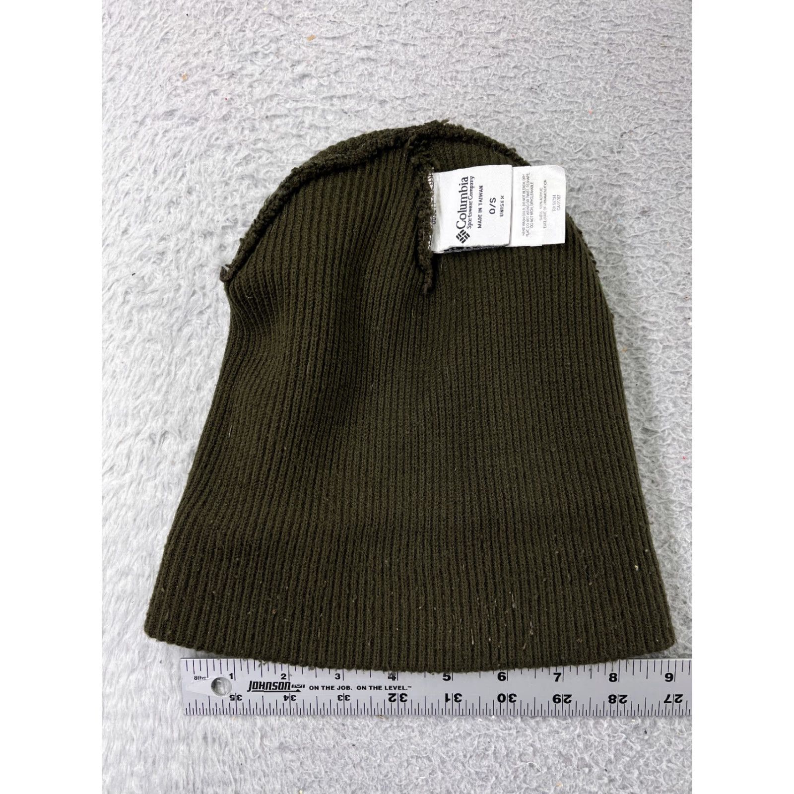 Logo 7 Columbia Beanie Hat Adult One Size Green Knit Embroidered Logo 100% Acrylic Beanie Size ONE SIZE - 5 Thumbnail
