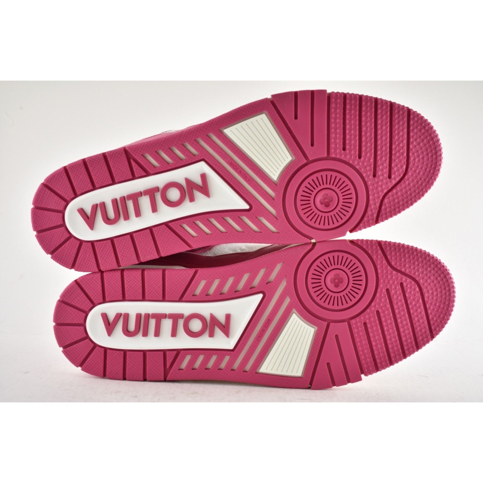 Louis Vuitton Louis Vuitton Fuchsia Pink White Empreinte Low Top Trainer Size US 9 / EU 42 - 15 Thumbnail